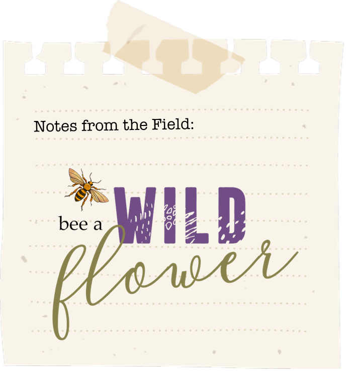 Logo - Bee WILD, like a FLOWER